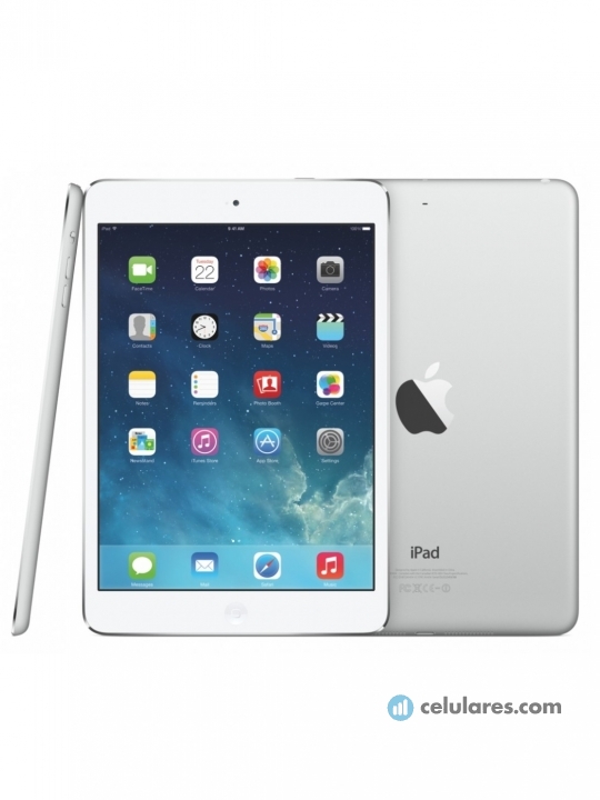 Fotografías Varias vistas de Tablet Apple iPad Mini 2 Plata. Detalle de la pantalla: Varias vistas