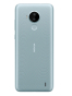 Fotografías Trasera de Nokia C30 Verde azulado. Detalle de la pantalla: No se ve la pantalla