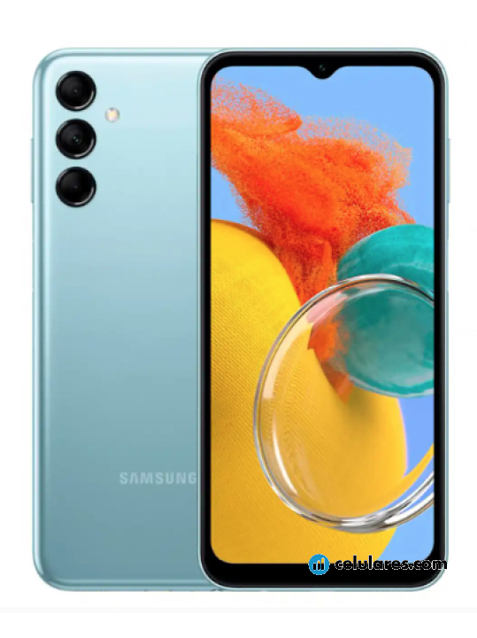 Fotografías Varias vistas de Samsung Galaxy M14 Azul. Detalle de la pantalla: Varias vistas